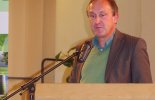 Dr. Jan Schimkat vom NABU-Naturschutzinstitut Dresden folgte mit einem Beitrag zum Schutz der Vögel der Wiesen und der Feldflur.  | Foto: Ina Ebert | NABU Sachsen